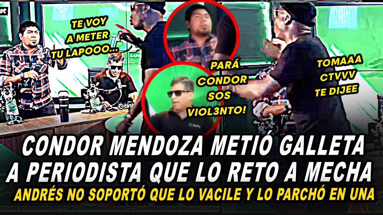 CONDOR MENDOZA SE MECHA CON ERIZO EN VIVO Y BABIDI SE PARÓ A DETENERLO! A CHEVARISTO NO LE GUSTÓ!