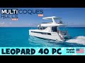 Leopard 40 pc powercat catamaran  boat review teaser  multihulls world