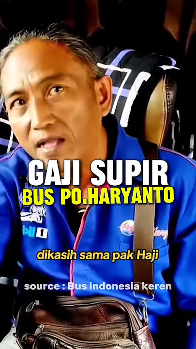 Wow, this is how much a PO.haryanto bus driver earns! #shorts #short #shortsfeed #busmania #pohar...