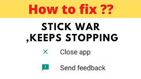 How to Fix Stick War App Keeps Stopping Problem in Android & Ios - Fix Crash Issue || FING 24
