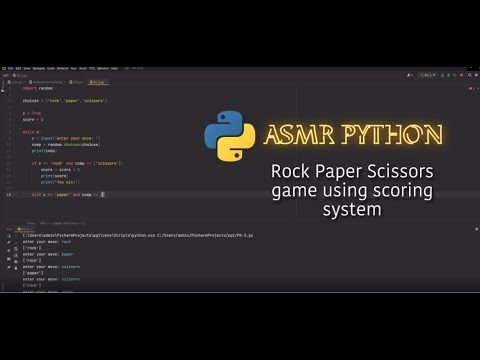 ASMR programming - Rock, Paper, Scissors game with scoring system