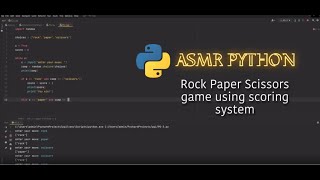 ASMR programming - Rock, Paper, Scissors game with scoring system