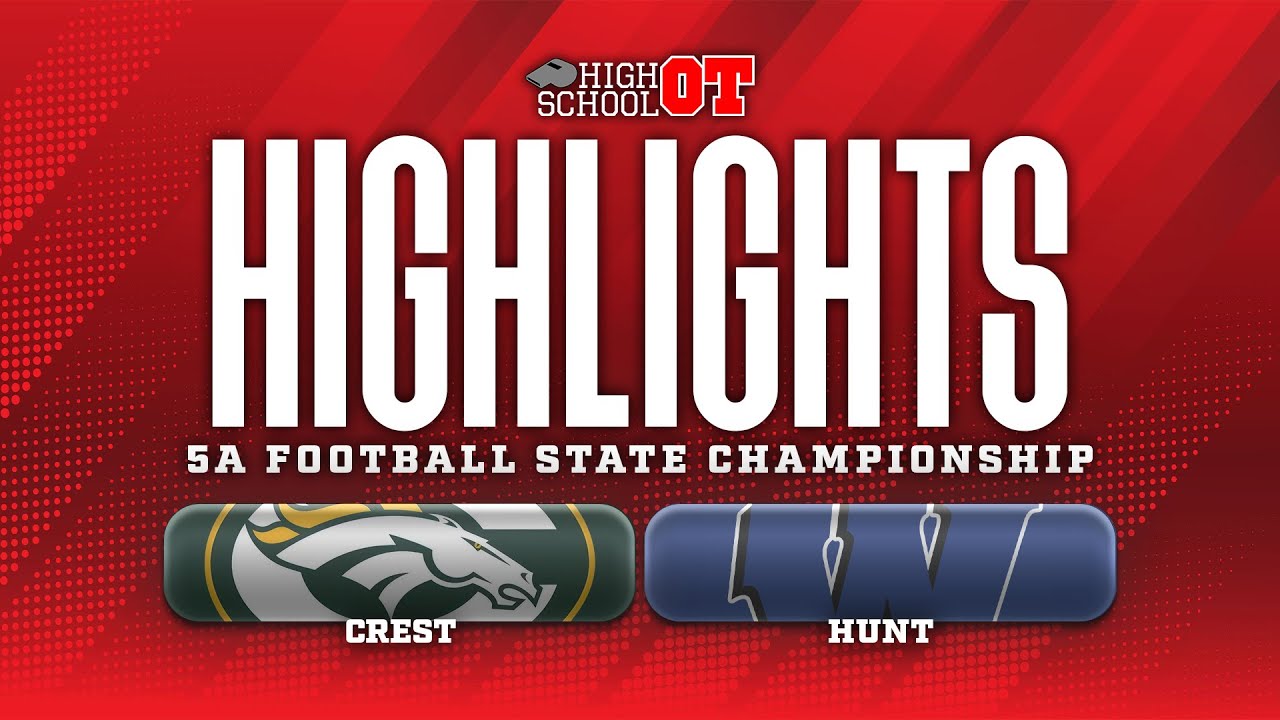 WATCH: Game Highlights: Crest vs. Hunt 5A state championship (Dec. 13, 2025)