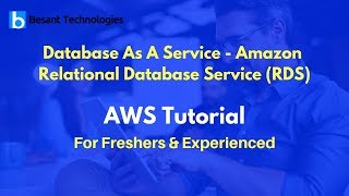 Database As A Service - Amazon Relational Database Service (RDS) | AWS Tutorial For Beginners Session 62 Aws Database Services Amazon Relational Database Service Rds Nehra Classes