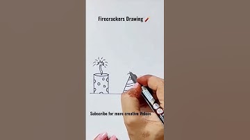 How to Draw Firecrackers 🧨 #shorts #youtubeshorts #firecracker