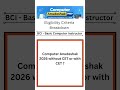 Computer Anudeshak 2026 without CET or with CET?