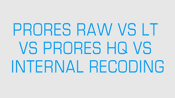 ProRes Raw VS ProRes HQ VS Internal XAVC - Image Quality comparison