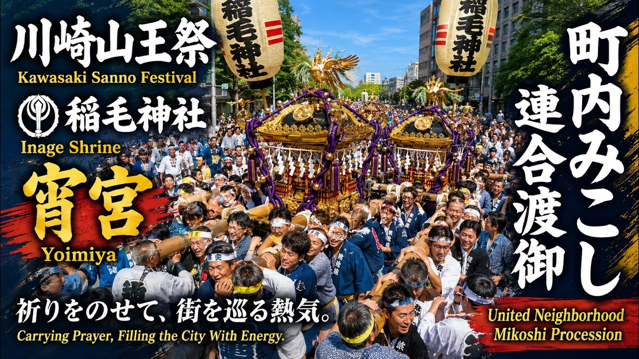 川崎山王祭 Kawasaki Sanno Festival 2026（宵宮⛩️町内みこし連合