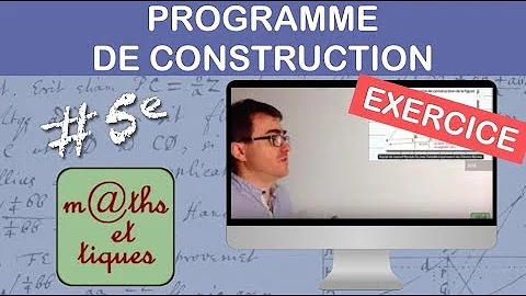 Comment faire un programme de construction d'une figure ?