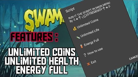Swamp Attack Script New 2020 [ Unlimited Health/Coins,Full Energy ]