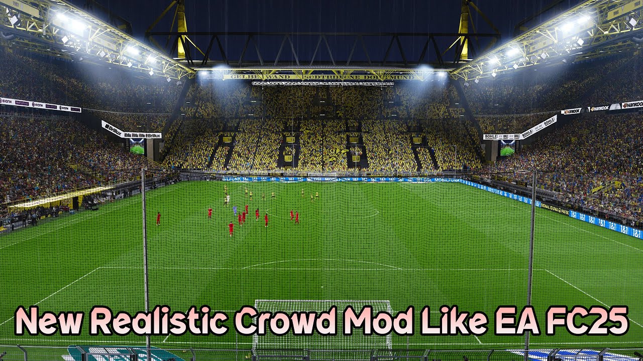 New Realistic Crowd Mod Like EA FC25 - PES 2021 & Football Life 2025 ...