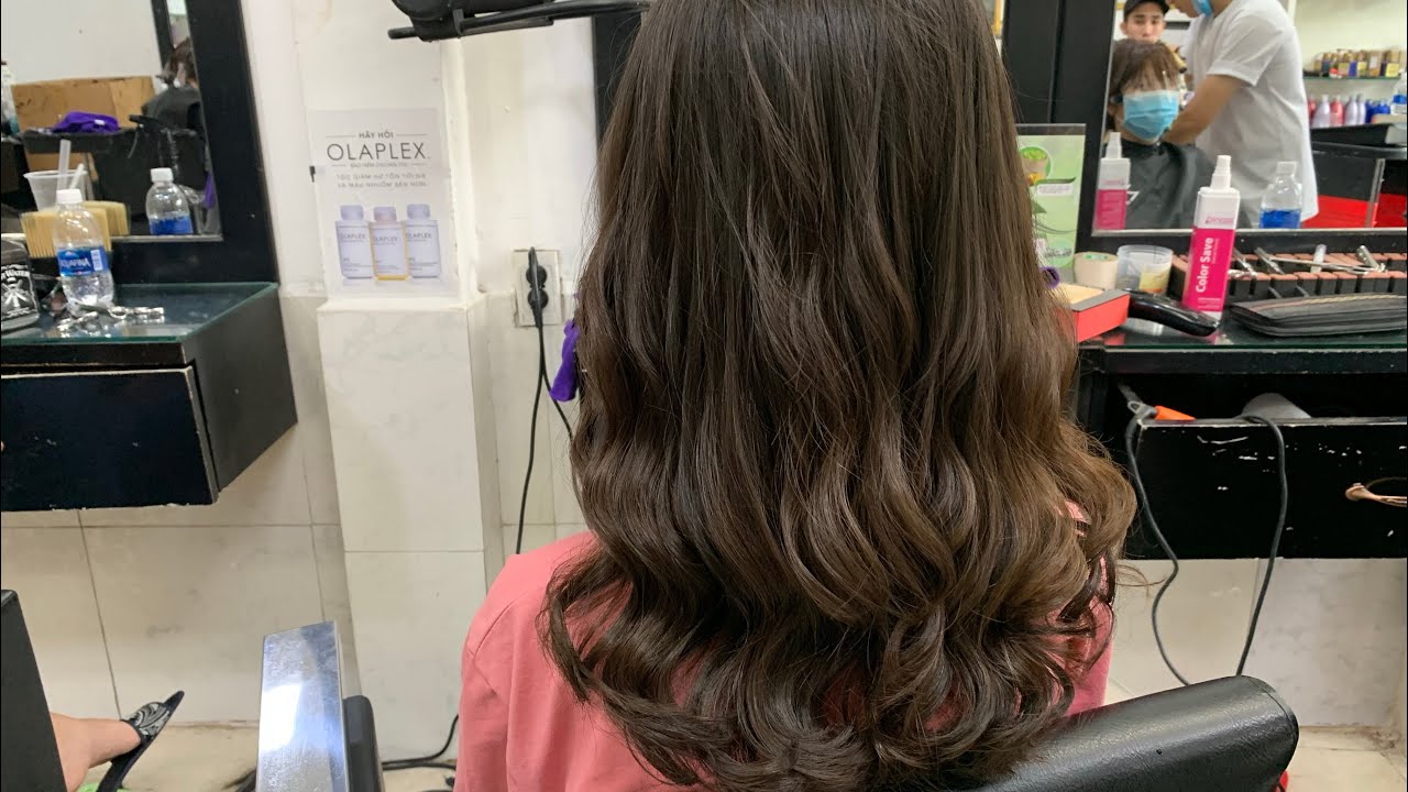 cách cắt tóc ướt kiểu ngang bầu và cách uốn tóc mảnh chi tiết, hùng đông tinh hair