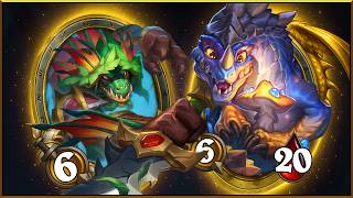Getting +8k/+4k With The Naga Dragon Strat! | Hearthstone Battlegrounds