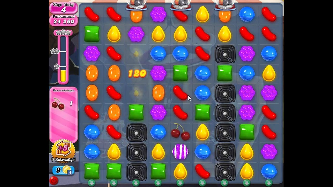 Candy Crush Saga Level 225 - YouTube