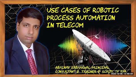 RPA In Telecom Domain | Explained | School OF RPA