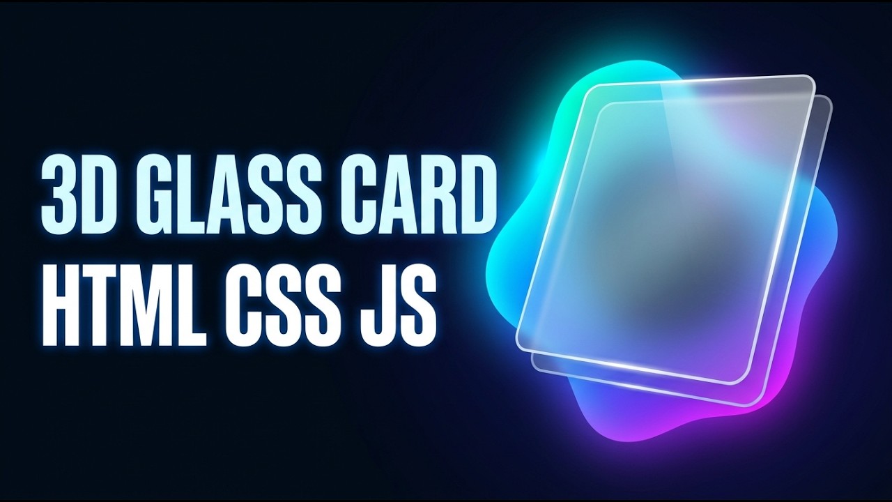 Glass Card – Mouse Tracking Animation | HTML CSS - YouTube