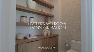 Heather's Bathroom Transformation #CasaWeisz