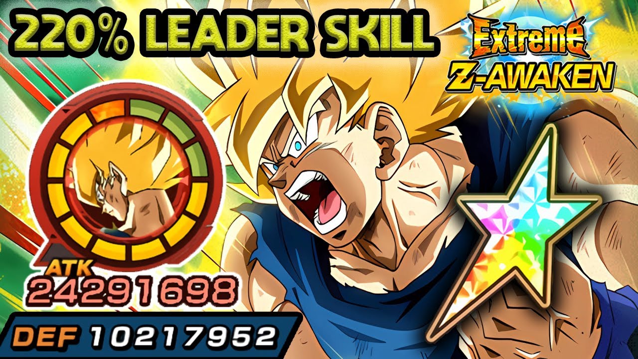 220% LEADER SKILL! 100% EZA STR TRANSFORMING SSJ NAMEK GOKU! Dragon Ball Z Dokkan Battle