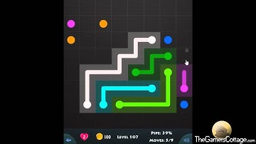 Flow Game Level - 107 [8x8] Beginners Pack Connect the Dots
