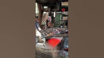 Creating Flanges Using Iron Billet #iron #flange