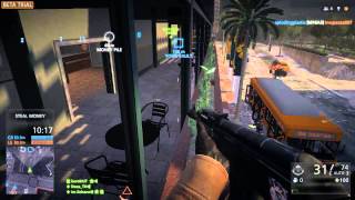 Battlefield Hardline - Zipline Kill & Revive kills Funny moments