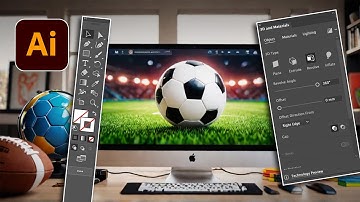 How to Draw FOOTBALL in Adobe Illustrator in 2024 - EASY Guide