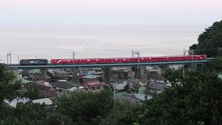 【丸ノ内線甲種輸送】東京メトロ2000系2135F甲種輸送 早川～根府川通過【4K】