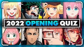 ANIME OPENING QUIZ 🎶 (2022 EDITION) 35 OPENINGS 🔊