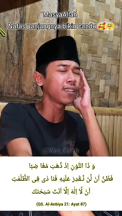 MasyaAllah nafas panjangnya qori ini  bikin candu 🥰🤗
