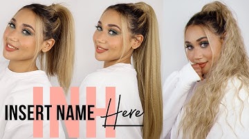 NEW HAIR!! INSERT NAME HERE PONYTAIL TRY-ON