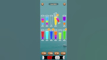 Water color sort level 1612 #androidgameplay #watersortpuzzle #shorts