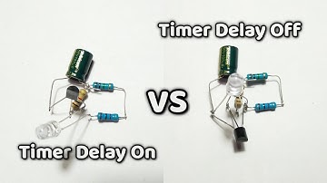 Membuat Timer Delay On 1 Transistor dan Timer Delay Off