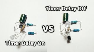 Membuat Timer Delay On 1 Transistor dan Timer Delay Off