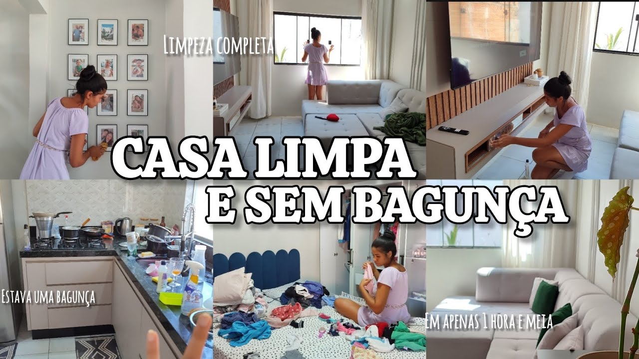 LIMPANDO a casa INTEIRA em menos de 3 horas| estava uma bagunça 😰, DESAFIO| (ft. Meu Vlog)