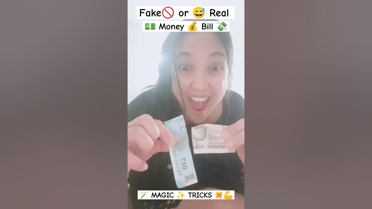 FAKE OR REAL 🤣😨😭😂 PAPER BILLS 💸 MONEY magic tricks youtubeshorts