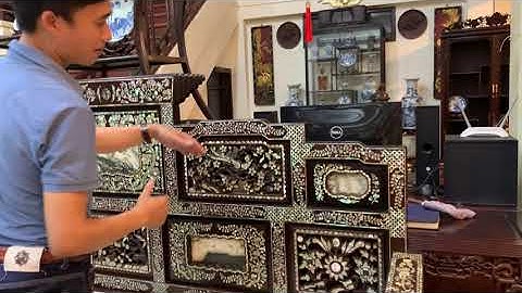 TRƯỜNG KỶ NGŨ SƠN ĐẠI ĐẸP NHẤT - Sập Gụ Tủ Chè - Đồ Gỗ Mỹ Nghệ Xưa Và Nay - Tủ Bày Đồ - Đồ Gỗ Đẹp