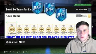 WHAT 50+ PLAYER PICKS GETS YOU IN FC 24 | #fc24