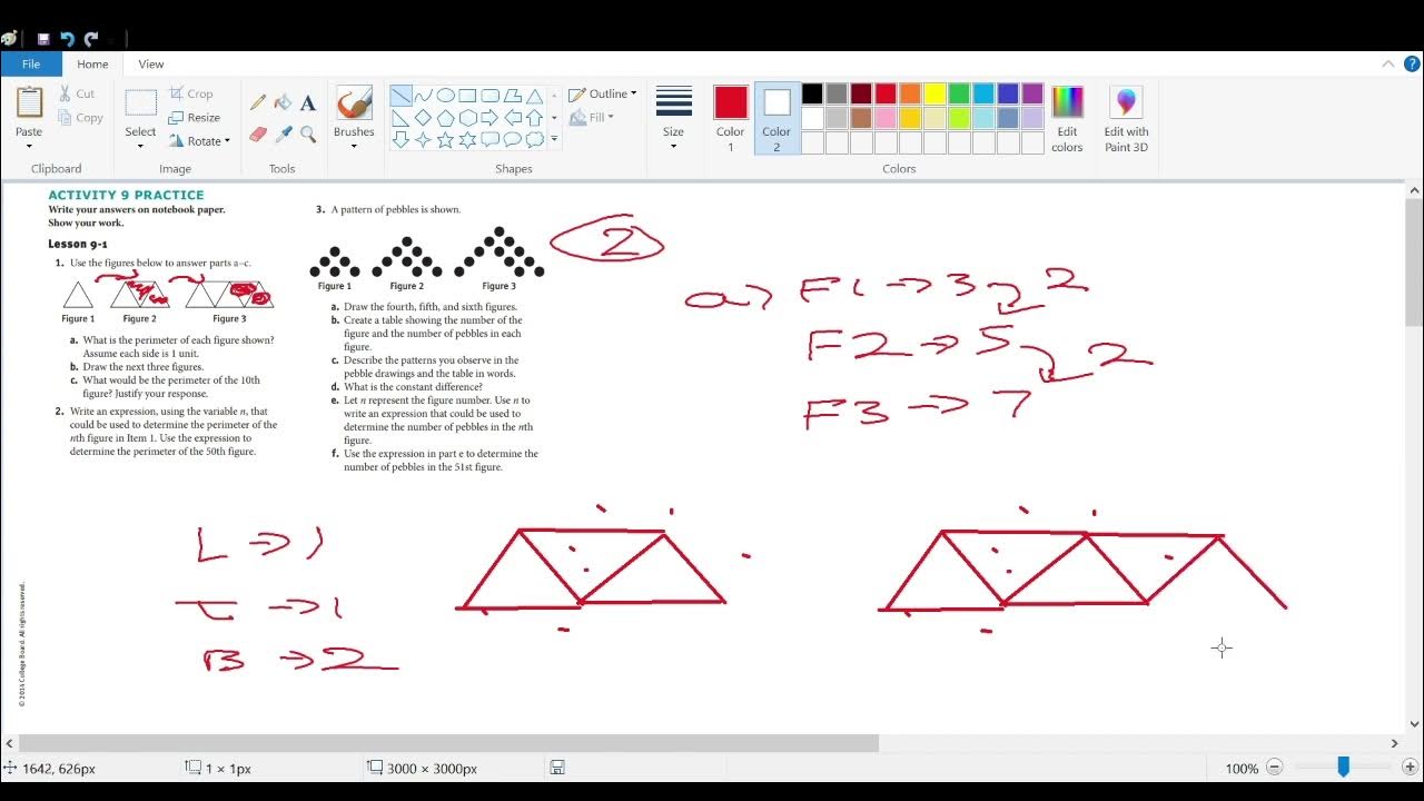 SpringBoard Course 3 Activity 91 Part 1 YouTube