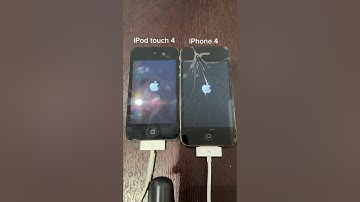 iPod touch 4 vs iPhone 4 on iOS 4 boot up test #shorts #iphone4 #ipodtouch #ios