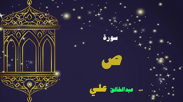القران الكريم بصوت الشيخ عبد الخالق على | سورة ص