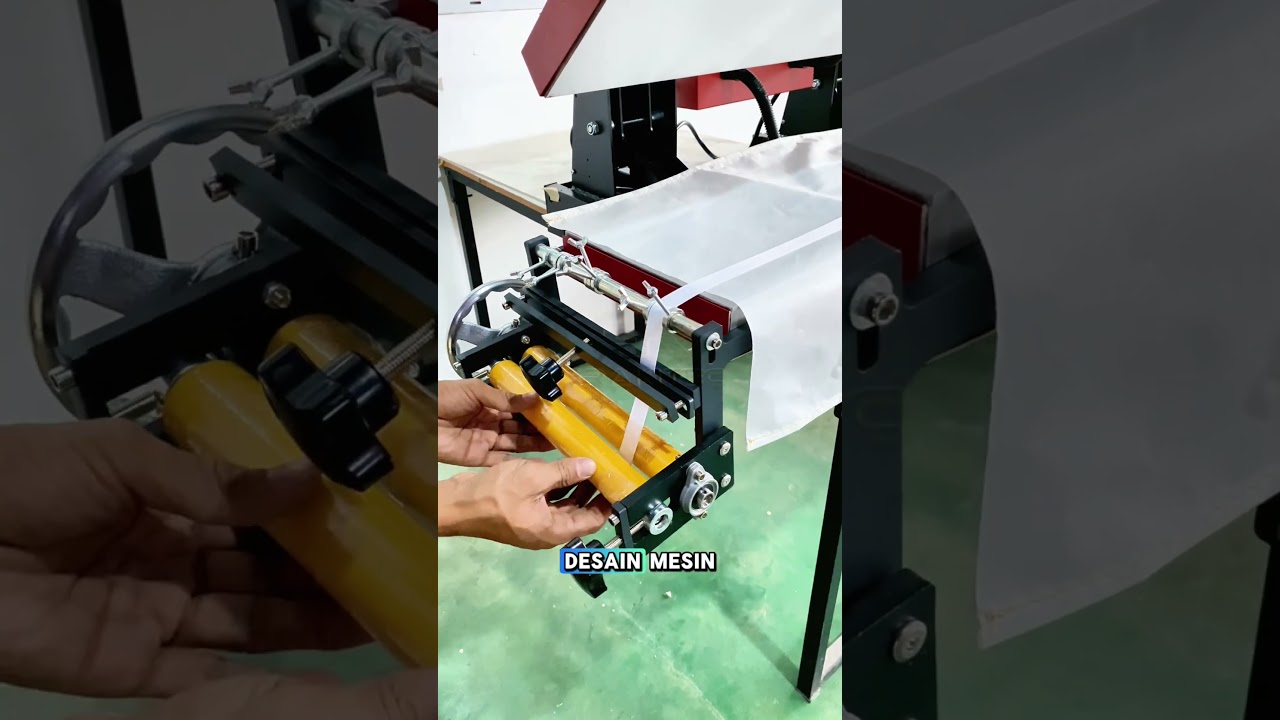 Mesin Heat Press Lanyard + Roller 25x100 cm 1800 Watt Double Heater - Tali Lanyard Name Tag