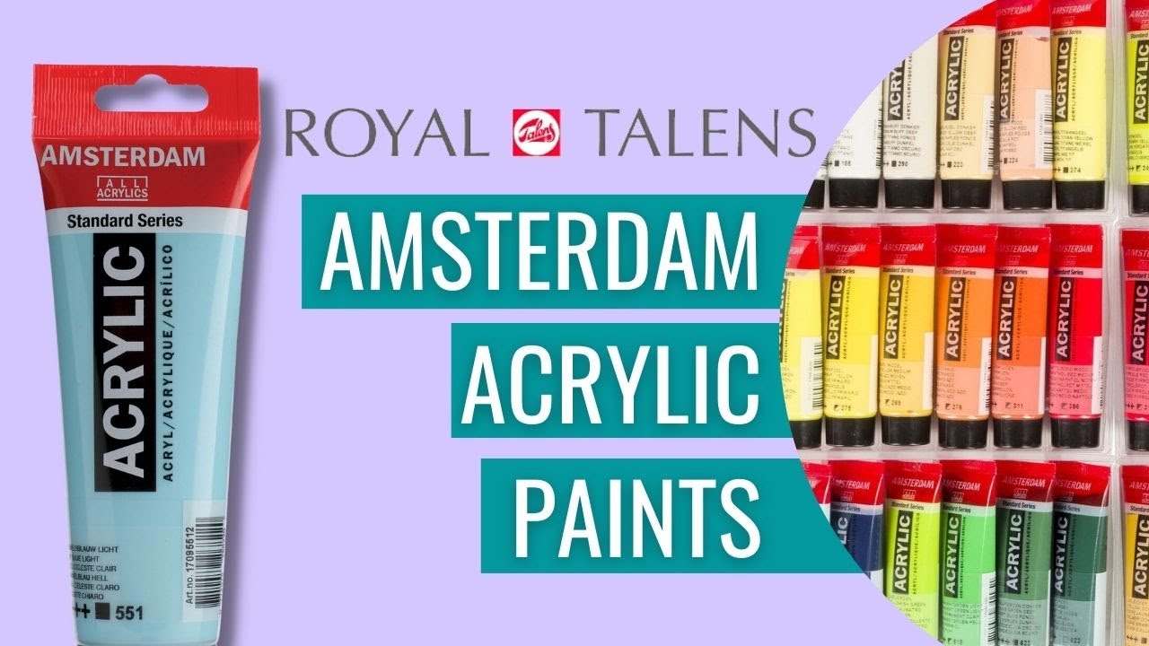Amsterdam Standard Pearlescent Acrylic Paint, 6 Color Set