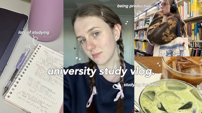 MIDTERM EXAM WEEK VLOG  Productive Uni days, Library, Business