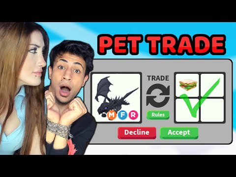 KIZ ARKADAŞIM TRADE YÖNETİYOR !? Pet Trade Challenge !! ( Roblox Adopt Me )