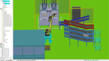 FANUC ROBOGUIDE : Leaktester Machine for Crankcase. (SIMULATION)
