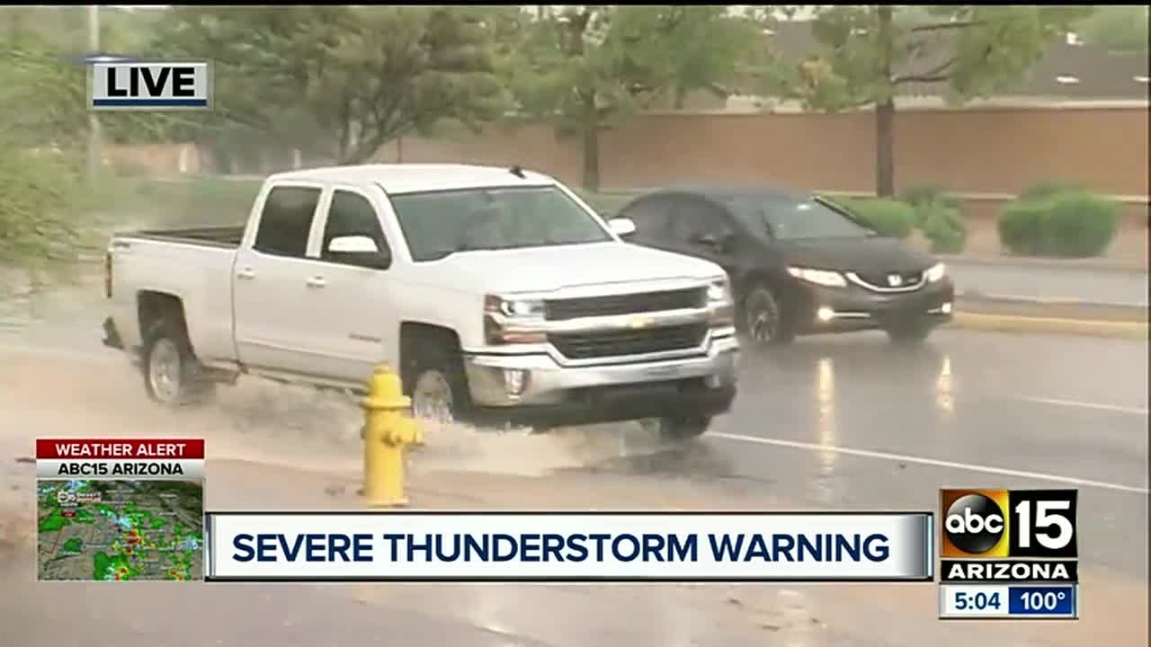 Severe thunderstorms hits the Valley Thursday - YouTube