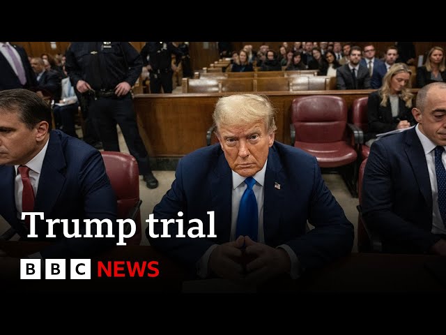 Donald Trump hush money trial hears opening statements | BBC News