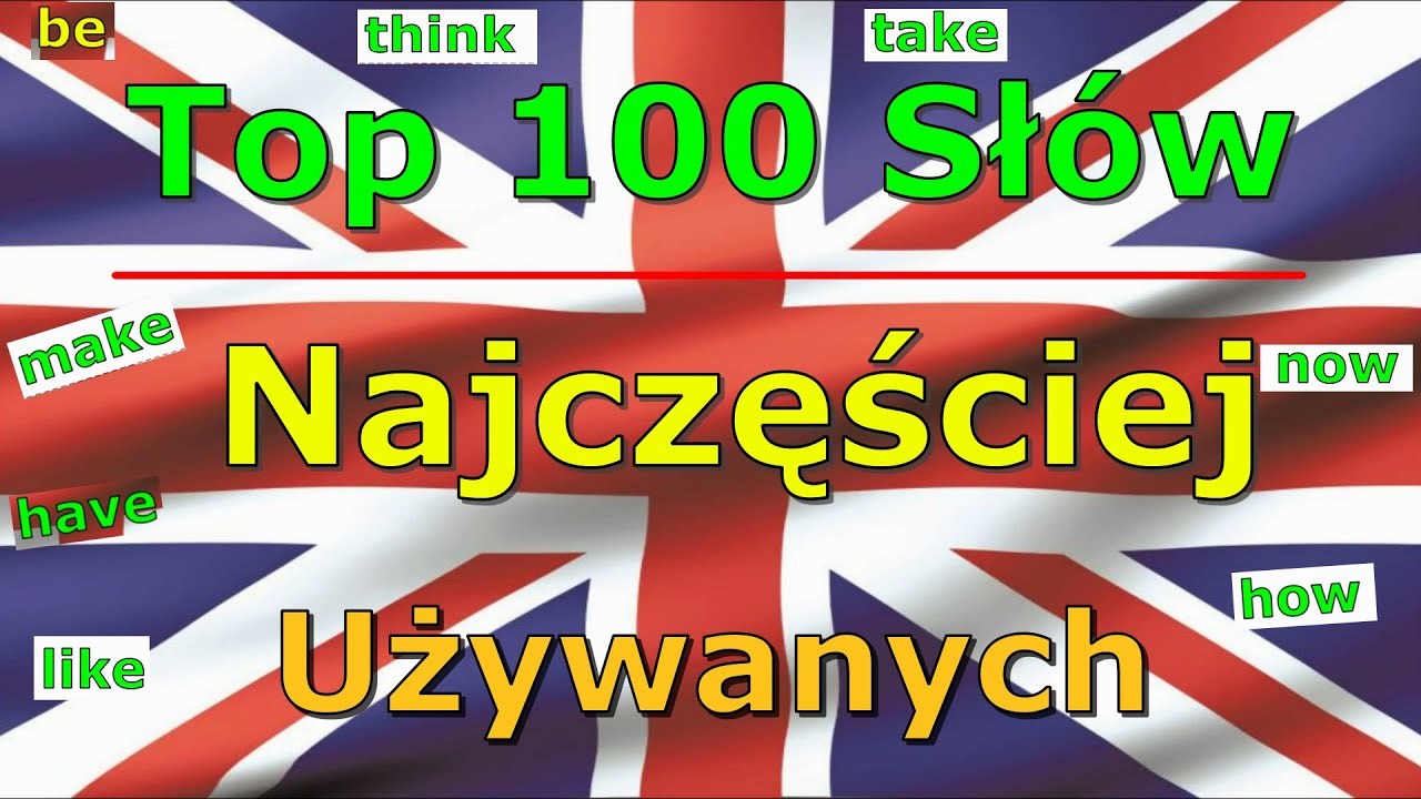 100 Najczęściej Używanych Słów Po Angielsku
