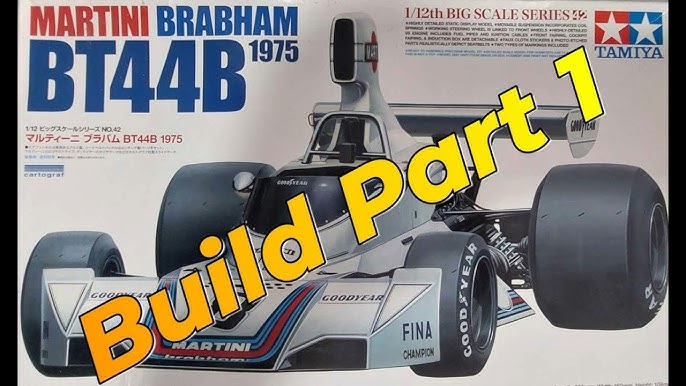 Tamiya 1/12 Scale Martini Brabham BT44B Build Part 2 Formula 1 Car 