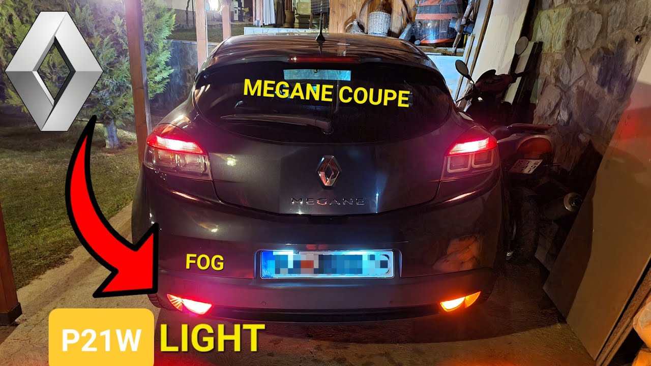 Renault Megane Coupe - Rear Light Bulb And Lens Replacement - YouTube